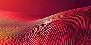 红色动感线条波浪背景图