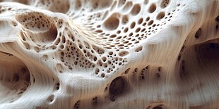 独特孔洞木质纹理特写