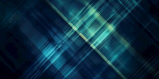 蓝绿交错科技感线条背景