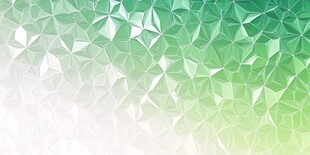 渐变绿多边形几何背景图