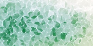 清新绿调几何叶片背景图