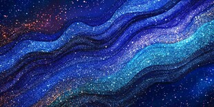 梦幻星空波浪纹理背景图