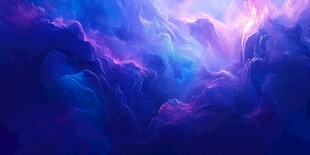 梦幻绚丽的云端景象