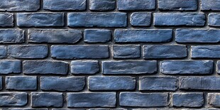 蓝色复古砖墙纹理