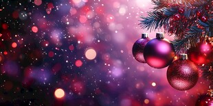 梦幻圣诞装饰背景图