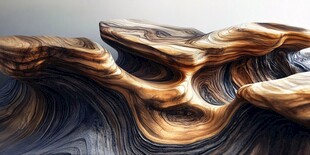 独特木纹艺术造型展示