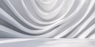 白色动感曲线抽象背景图