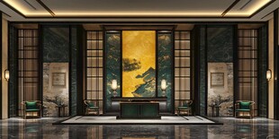 中式奢华大堂空间设计