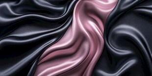 黑与粉交织的丝绸纹理