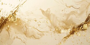 金色流体艺术抽象背景图