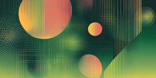 幻彩几何圆形抽象背景图