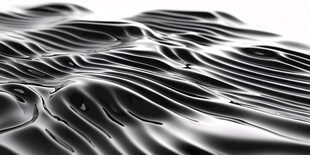 黑白液态波浪纹理图案