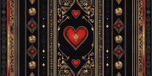 复古奢华心形装饰图案