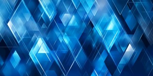 蓝色几何菱形炫酷背景图