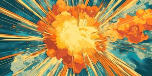 绚丽爆炸特效画面