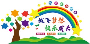 欢迎新同学文化墙设计开学美陈