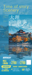 云南西双版纳大理旅游景点海报