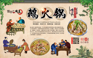 鹅火锅背景墙