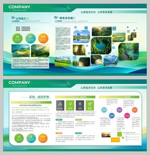 绿色企业展板