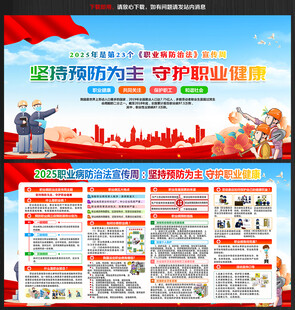职业病防治法宣传周展板