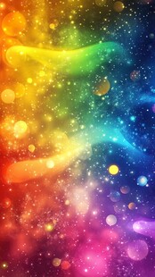 梦幻炫彩星空背景图