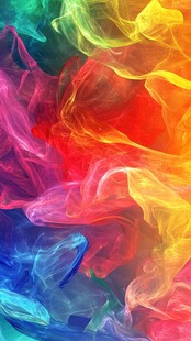 梦幻多彩烟雾背景图
