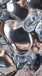 金属质感液态纹理背景图