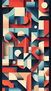 几何抽象图案背景设计图