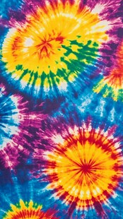 缤纷扎染图案 色彩绚丽