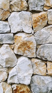 石砌墙面纹理特写