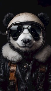 熊猫飞行员造型超酷