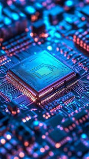 科技芯片的微观绚丽世界