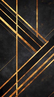 黑金线条几何质感背景图