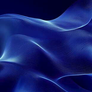蓝色动感线条波浪背景图