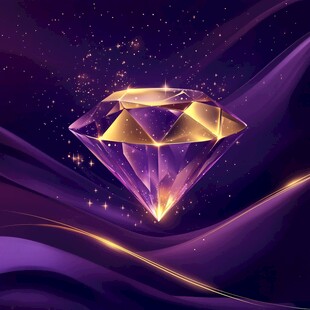 梦幻紫钻闪耀星河