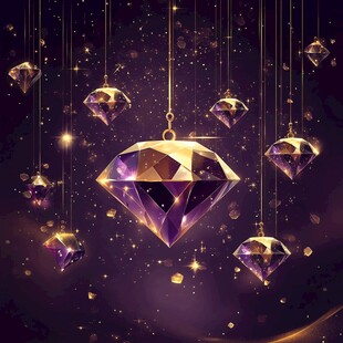 梦幻紫钻悬垂闪耀时刻
