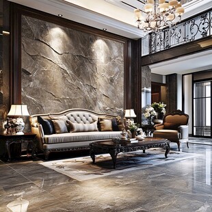 奢华大气的欧式客厅空间