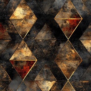 复古几何金属质感纹理图案