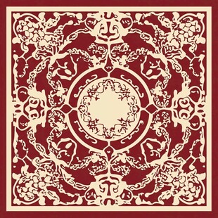 中式古典花纹方形图案