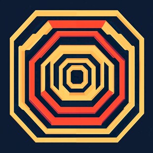 六边形几何图案艺术设计