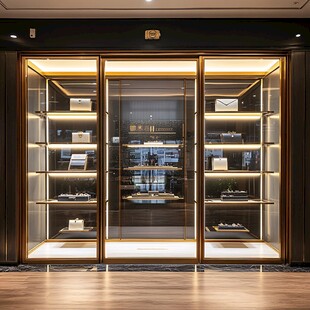 奢华玻璃展示柜陈列高端物品