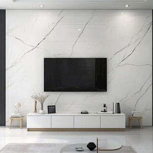 现代简约大理石电视背景墙