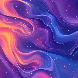 梦幻流体星空背景图