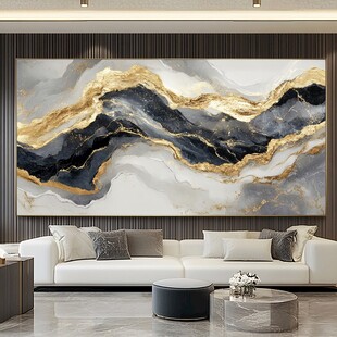 现代客厅的奢华抽象艺术画