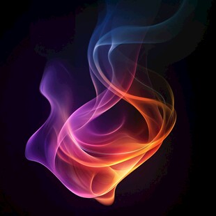 炫彩流动烟雾特效图