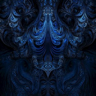 深邃蓝调抽象艺术纹理图案
