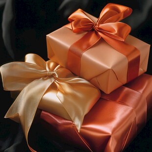 精美礼盒 多彩丝带优雅装饰