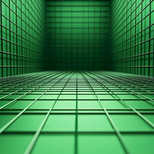 绿色网格空间背景图