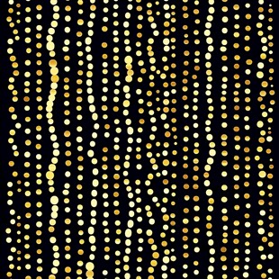 黑色背景金色波点纹理图案