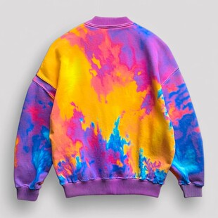 多彩扎染风时尚卫衣